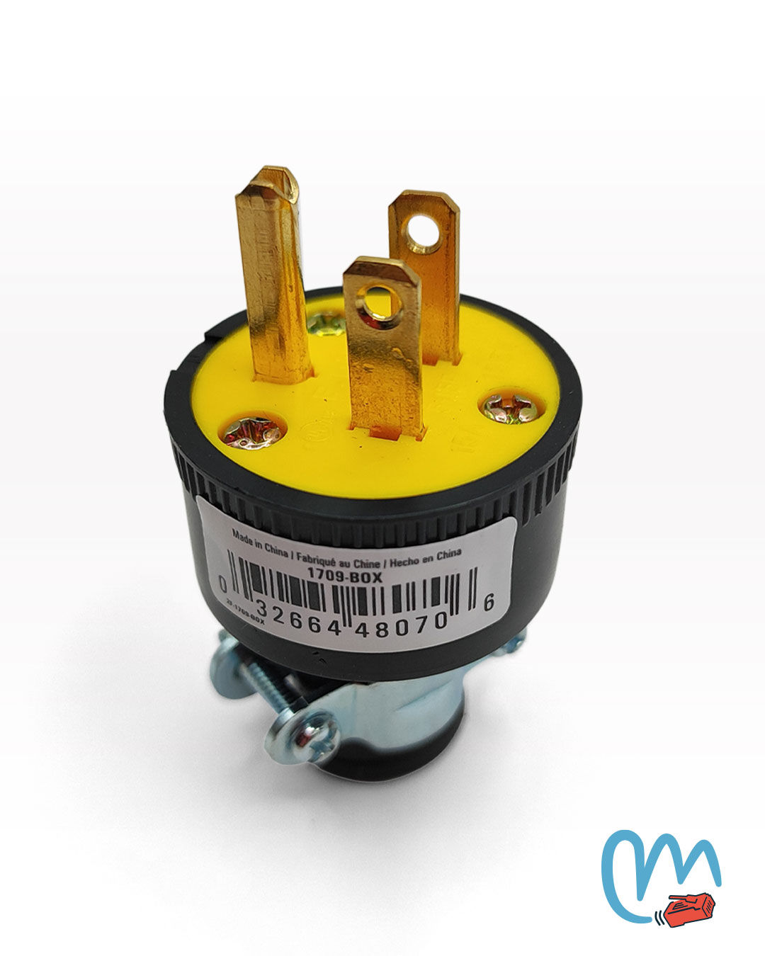 CLAVIJA ELÉCTRICA DE CAUCHO CON ABRAZADERA